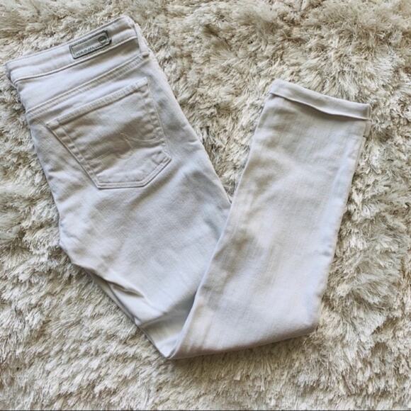 AG Adriano Goldschmied White Stilt Jeans 26 Skinny - Picture 1 of 7